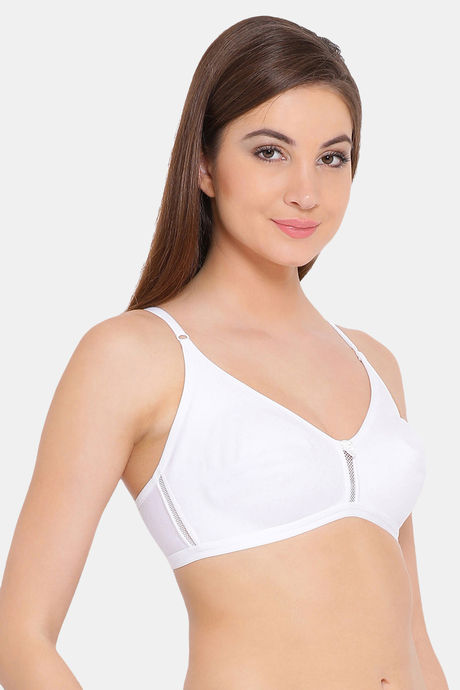 Clovia Double Layered Non Wired Full Coverage T-Shirt Bra - White — image 2