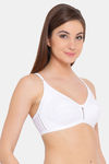 Clovia Double Layered Non Wired Full Coverage T-Shirt Bra - White — thumbnail 2