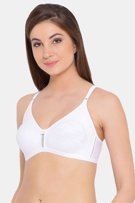 Clovia Double Layered Non Wired Full Coverage T-Shirt Bra - White — image 3