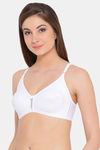 Clovia Double Layered Non Wired Full Coverage T-Shirt Bra - White — thumbnail 3