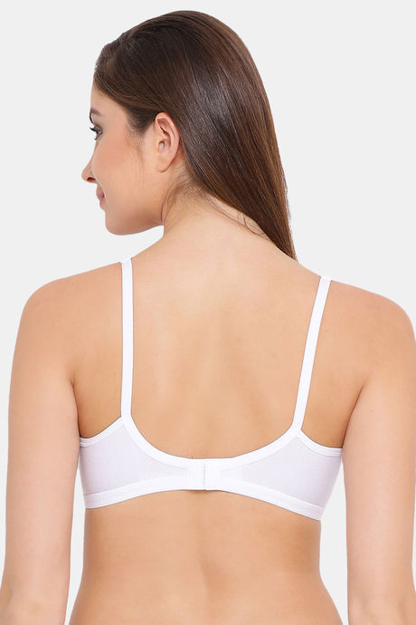Clovia Double Layered Non Wired Full Coverage T-Shirt Bra - White — image 4