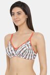 Clovia Double Layered Non Wired Full Coverage Basic Bra - Blue — thumbnail 3
