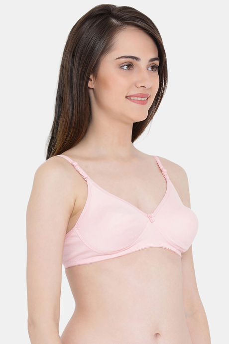 Clovia Lightly Padded Non Wired Full Coverage T-Shirt Bra - Pink — image 2