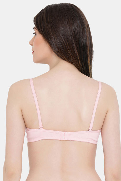 Clovia Lightly Padded Non Wired Full Coverage T-Shirt Bra - Pink — image 4