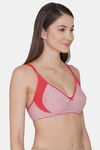 Clovia Double Layered Non Wired Medium Coverage Basic Bra - Pink — thumbnail 2
