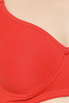 Clovia Lightly Padded Non Wired Full Coverage T-Shirt Bra - Red — thumbnail 5