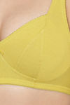 Clovia Double Layered Non Wired Full Coverage Basic Bra - Yellow — thumbnail 5