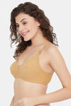 Clovia Double Layered Non Wired Full Coverage Maternity / Nursing Bra - Beige — thumbnail 3