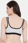 Clovia Double Layered Non Wired Full Coverage Push-Up Bra - Grey — thumbnail 4