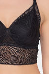 Clovia Padded Non Wired Full Coverage Bralette - Black — thumbnail 5