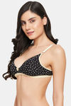 Clovia Double Layered Non Wired Medium Coverage Bra - Black — thumbnail 3