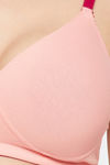 Clovia Lightly Padded Non Wired Medium Coverage T-Shirt Bra - Peach — thumbnail 7