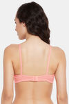 Clovia Lightly Padded Non-Wired T-Shirt Bra - Peach — thumbnail 4