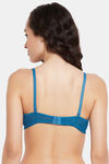 Clovia Lightly Padded Non-Wired Full Coverage T-Shirt Bra - Teal — thumbnail 4