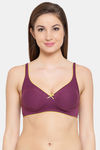 Clovia Double Layered Non Wired Medium Coverage T-Shirt Bra - Purple — thumbnail 1