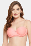 Clovia Lightly Padded Regular Wired Medium Coverage T-Shirt Bra - Peach — thumbnail 1