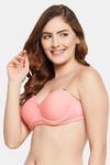 Clovia Lightly Padded Regular Wired Medium Coverage T-Shirt Bra - Peach — thumbnail 3