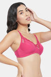 Clovia Single Layered Non Wired Full Coverage T-Shirt Bra - Pink — thumbnail 2