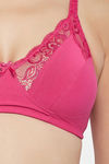 Clovia Single Layered Non Wired Full Coverage T-Shirt Bra - Pink — thumbnail 5