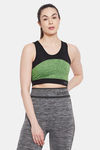 Clovia Lightly Padded Non Wired Full Coverage Super Support Bra - Green — thumbnail 1