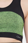 Clovia Lightly Padded Non Wired Full Coverage Super Support Bra - Green — thumbnail 5