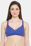 Clovia Double Layered Non Wired Medium Coverage T-Shirt Bra - Blue — thumbnail 1