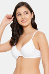 Clovia Padded Wired Medium Coverage Push Up Bra - White — thumbnail 3
