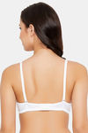 Clovia Padded Wired Medium Coverage Push Up Bra - White — thumbnail 4