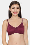 Clovia Double Layered Non Wired Full Coverage T-Shirt Bra - Purple — thumbnail 1