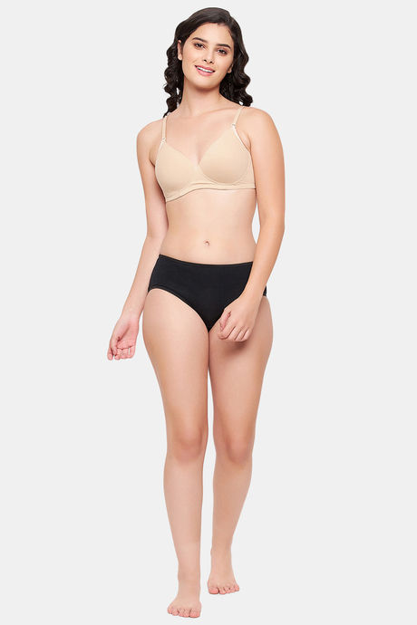 Clovia Padded Non Wired Medium Coverage T-Shirt Bra - Nude — image 5