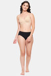 Clovia Padded Non Wired Medium Coverage T-Shirt Bra - Nude — thumbnail 5