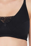 Clovia Double Layered Non Wired Full Coverage T-Shirt Bra - Black — thumbnail 6