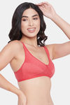 Clovia Double Layered Non Wired Medium Coverage T-Shirt Bra - Red — thumbnail 2