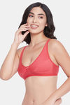 Clovia Double Layered Non Wired Medium Coverage T-Shirt Bra - Red — thumbnail 3
