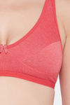 Clovia Double Layered Non Wired Medium Coverage T-Shirt Bra - Red — thumbnail 5