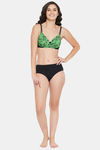 Clovia Padded Non Wired Full Coverage T-Shirt Bra - Green — thumbnail 4