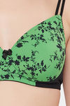 Clovia Padded Non Wired Full Coverage T-Shirt Bra - Green — thumbnail 6