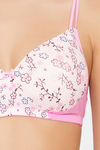 Clovia Padded Non Wired Full Coverage T-Shirt Bra - White — thumbnail 6