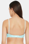 Clovia Double Layered Non Wired Full Coverage T-Shirt Bra - Blue — thumbnail 4
