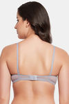 Clovia Double Layered Non Wired Full Coverage T-Shirt Bra - Grey — thumbnail 4