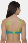 Clovia Double Layered Non Wired Medium Coverage Basic Bra - Green — thumbnail 4