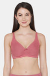 Clovia Double Layered Non Wired Full Coverage Basic Bra - Pink — thumbnail 1