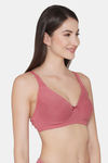 Clovia Double Layered Non Wired Full Coverage Basic Bra - Pink — thumbnail 2