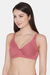 Clovia Double Layered Non Wired Full Coverage Basic Bra - Pink — thumbnail 3