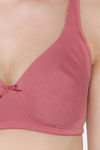 Clovia Double Layered Non Wired Full Coverage Basic Bra - Pink — thumbnail 5