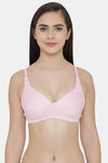 Clovia Double Layered Non Wired Full Coverage Basic Bra - Pink — thumbnail 1