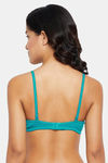 Clovia Lightly Padded  Non Wired Full Coverage T-Shirt Bra - Blue — thumbnail 4
