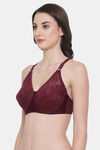 Clovia Lightly Padded  Regular Wired Full Coverage Basic Bra - Maroon — thumbnail 3