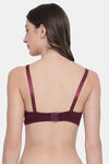Clovia Lightly Padded  Regular Wired Full Coverage Basic Bra - Maroon — thumbnail 4