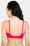 Clovia Padded Non Wired Full Coverage T-Shirt Bra - Magenta — thumbnail 4